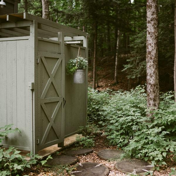 Rustic Outdoor Shower image